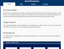 Tablet Screenshot of davidbrownman.com